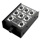 Painel Multicabo 8 Vias Xlr Medusa Com Conectores Wireconex