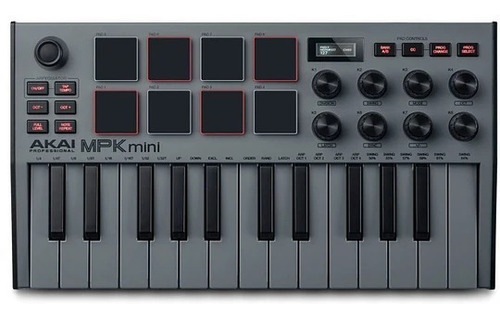 Akai Professional Mpk Mini Mk3 Gris - Controlador Midi