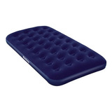 Colchón Inflable Bestway Sencillo Color Azul Hasta 150kg De  76cm X 185cm X 22cm