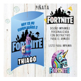 Kit Imprimible Piñata Fortnite