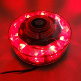 Baliza De Led 872 - Con Iman - Extra Chato - 10w - 360° Rojo