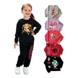 Kit 10 Peças Conjunto Infantil Inverno Feminino Personagens