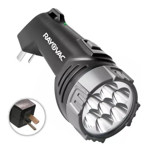 Linterna 7 Led Rayovac Recargable Alcance 48m Carga De 38hs