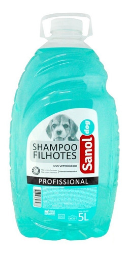 Shampoo Neutro Para Filhote Cachorro Cão Sanol Dog 5 Litros