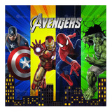 Lona Decoración Avengers - Panel Fiesta Super Héroes 180x180