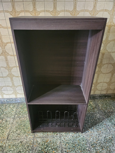 Mueble Toallero, Botinero Madera Marrón Oscuro