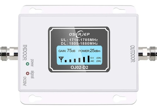 Repetidor Sinal Celular 75dbi Dcs 1800 Mhz 4g+antena Interna