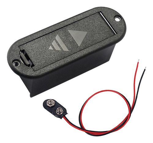 Fwefww Caja De Batería De 1pc 9v Para Bajo De Guitarra