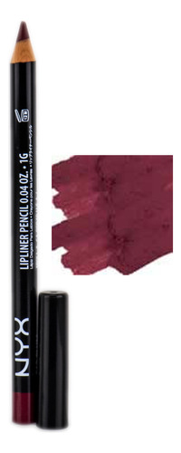 Lápiz Delineador De Labios Nyx Slim Plum Slp 812