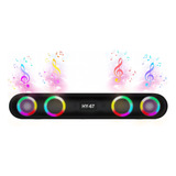 Barra De Sonido Para Pc Tv Bocinas Inalámbrica Bluetooth Rgb