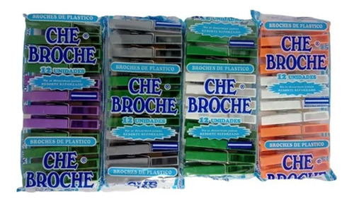 Broches Plasticos X12u Resorte Reforzado Chebroche