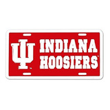 (6x12) Indiana Hoosier Ncaa Placa De Estaño