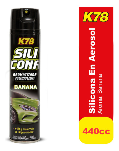 Silicona En Aerosol Perfumada Multiuso K78 Cod207 - Nolin Fragancia Banana