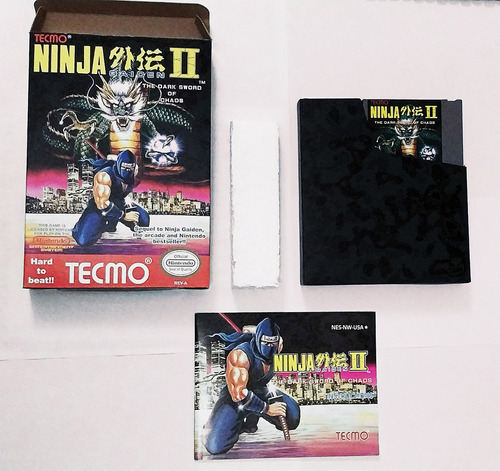 Ninja Gaiden Ii: The Dark Sword Of Chaos Juego Y Manual Nes