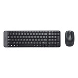 Kit Teclado Y Mouse Inalambrico Logitech Mk220 Color Del Tec