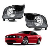 Faros  Ford Mustang 2005 2007 2009 Fondo Negro Nuevos*