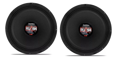 Kit Par Woofer Bomber Rush 15 Polegadas 1000w Rms 4ohms