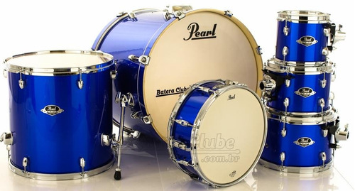 Bateria Pearl Mahogany Blue 22',8',10',12',16' (shell Pack)