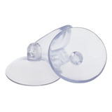 Ventosa De Silicone P/ Vidros - Transparente - 40mm - 10pçs