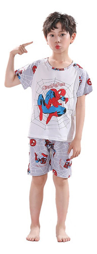 Pijama Infantil Traje  Manga Corta Y Pantalón Corto Para