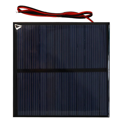 Panel Solar 0.9w 80x80mm 6v 150ma Con Cables Soldados Color Negro | MercadoLibre