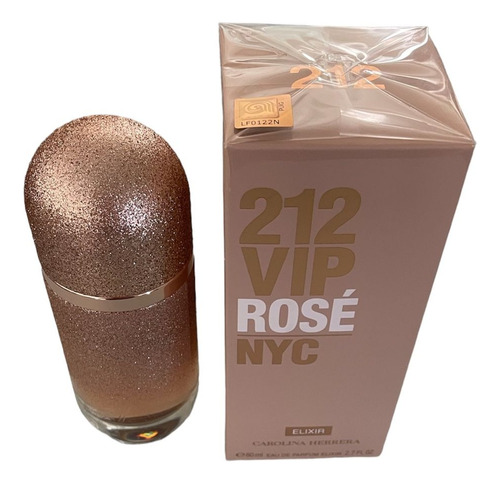 212 Vip Rose Elixir 80ml Carolina Herrera Selo Adipec Nf