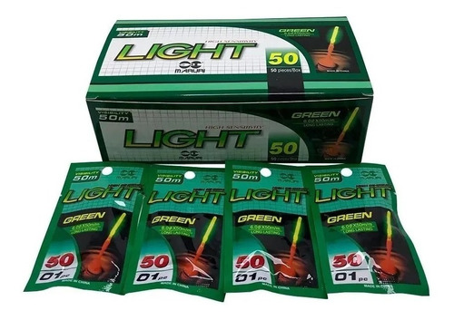 Bastão Luminoso Luz Quimica Maruri 50mm Pesca Noturna 50pçs