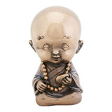 Joyful Monje Sonriente Bebé Buda Figura Decorativa