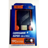 Carregador Usb & Tipo-c Turbo 40w