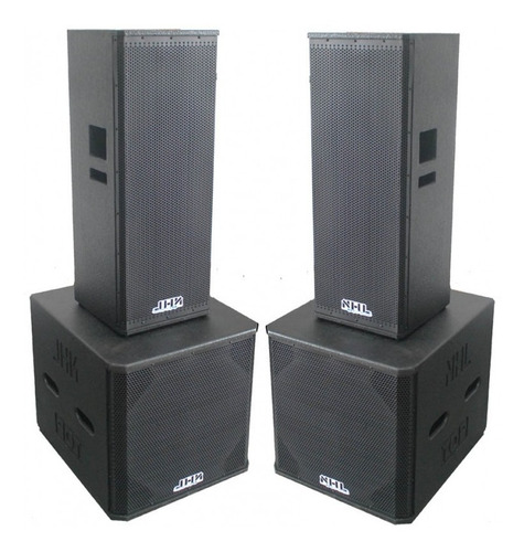 Kit Ativo  2 X 12 Ti + Sub 18  4 Caixas 5000w Top5002