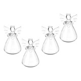 Jarrón Colgante Angel Glass Terrarium Botella Home De 4 Piez