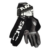 Guantes Dedos Largos Sars Talle L Negro Con Gel Ciclismo 