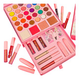 Kit De Paleta De Sombra Y Labial Magic Beauty  46 Tonos