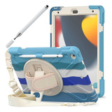 Capa Anti Impacto Azul Para iPad 10.2'' 9ª 8ª 7ª Geração