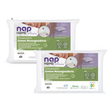 Kit 2 Travesseiros Nap Nasa Gomos Massageadores Antialérgico