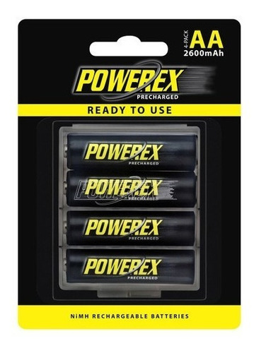  Set De 4 Baterías Recargables Aa 2600mah Mhraap4 Powerex