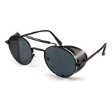 Gafas De Sol Steampunk Vintage Retro Goth Negro Unisex