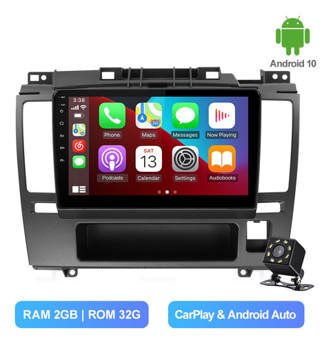 Estéreo Carplay Android 10 De 2 Gb Para Nissan Tiida 2004-20