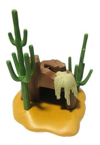 Playmobil Cueva Animales Oeste Western Cactus Plantas Piedra