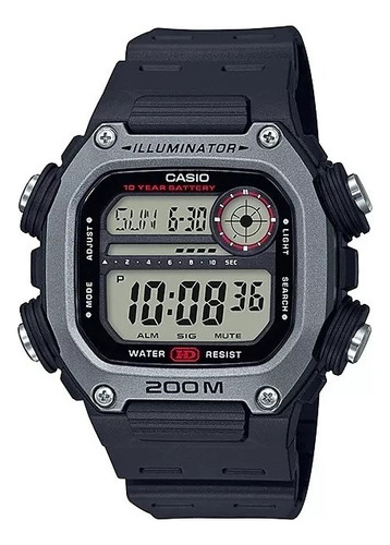 Reloj Casio Hombre Dw-291h-1a Ø45mm 200mts Sumergible