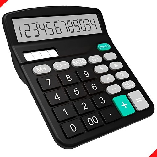 Calculadora De Mesa 15x12 Cm Comércio Escritório 12 Dígitos