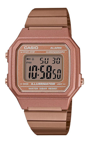 Relógio Casio Vintage Unissex Digital Rose B650wc-5adf