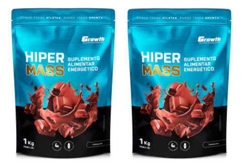 Kit 2 X Hiper Mass (1kg) - Growth Supplements