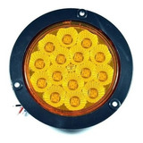 Plafón Led Automotriz 12v 15 Led Amarillo 4 Pulgadas