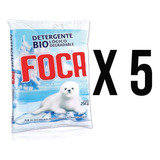 Detergente En Polvo Foca Biodegradable Y Rendidor 250g 5pack