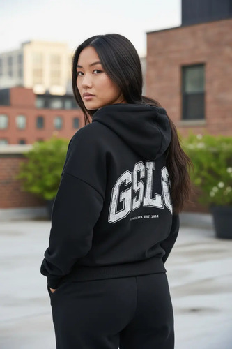 Gymshark Gslc Graphic Zip Up Hoodie - Black