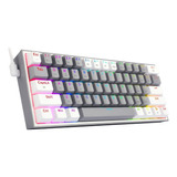 Teclado Mecánico Redragon 60% Fizz Pro K616rgb Gray/white Bt