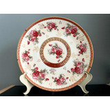 Plato Antiguo Porcelana Tsuji Shabby Chic 25cm C/ Soporte