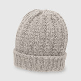 Gorro De Niña De Lana Gris (2 A 12 Años)