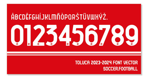 Tipografía Toluca Font Vector 2023-2024 Archivo Ttf, Ai, Eps